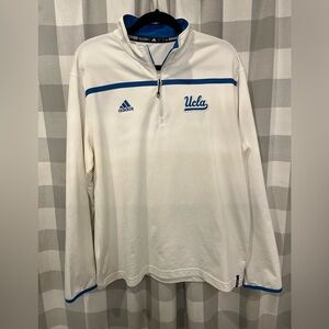 Adidas UCLA White and Blue Zip Pullover
